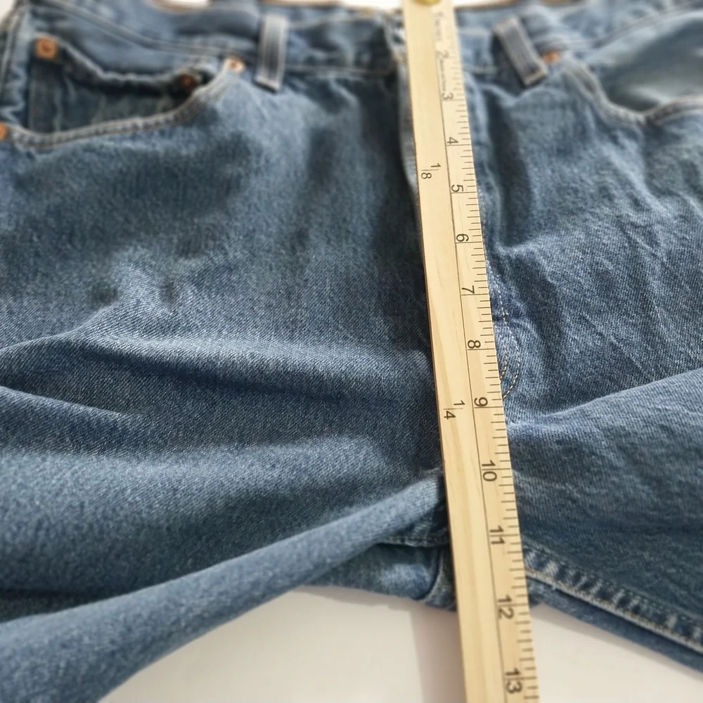 LEVI'S 501 Men's Straight Fit Denim Jeans - Deep Blue